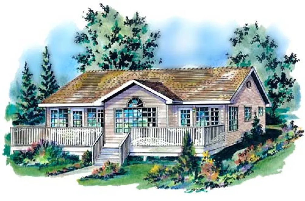 Full Rendering for House Plan #134529