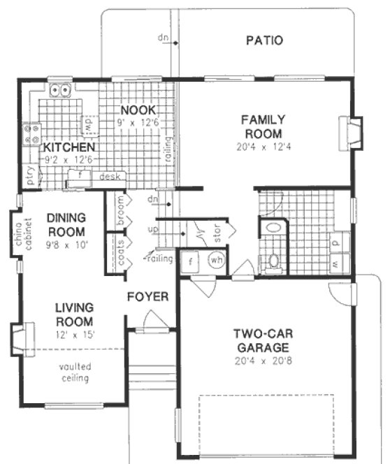 Main Floor Plan for House Plan #132629