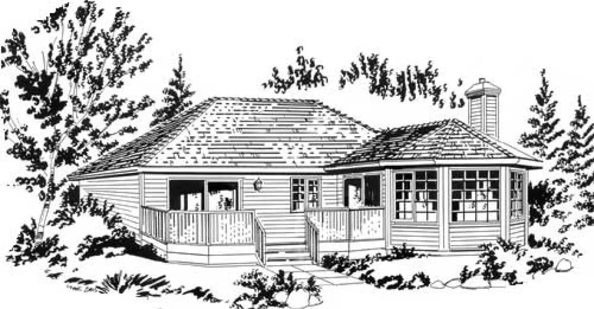 Full Rendering for House Plan #133629