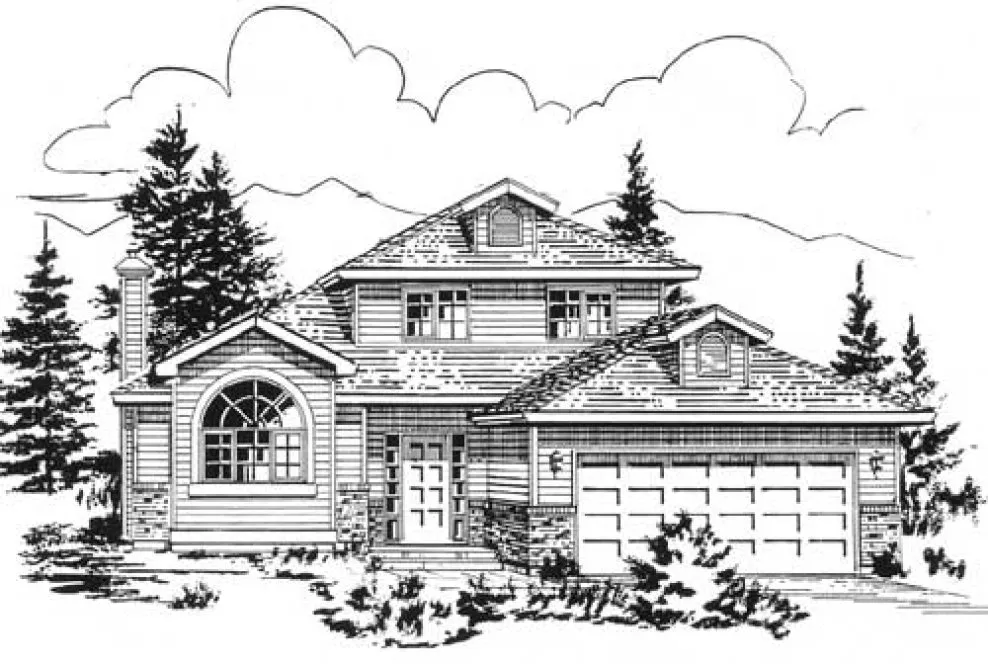 Full Rendering for House Plan #138139