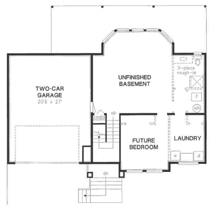 Basement Plan for House Plan #136239