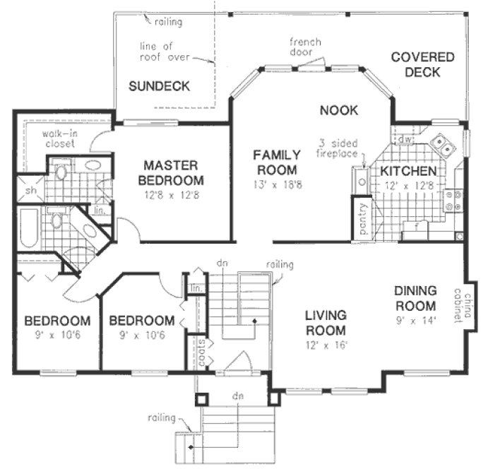 Main Floor Plan for House Plan #136239