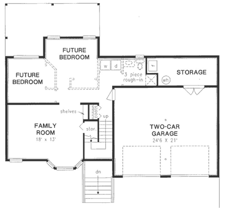 Basement Plan for House Plan #138239