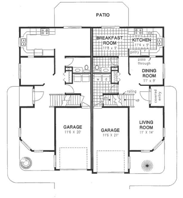 Main Floor Plan for House Plan #130249