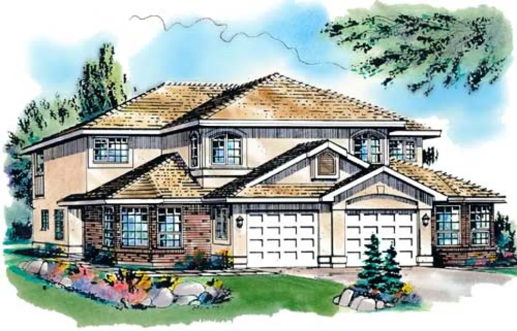 Full Rendering for House Plan #130249