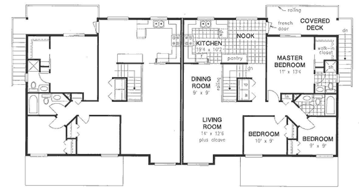 Main Floor Plan for House Plan #136249