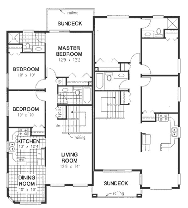 Main Floor Plan for House Plan #139249