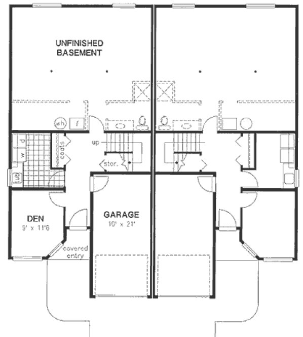 Basement Plan for House Plan #135349