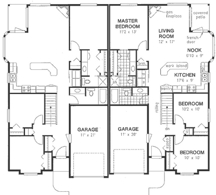 Main Floor Plan for House Plan #136349
