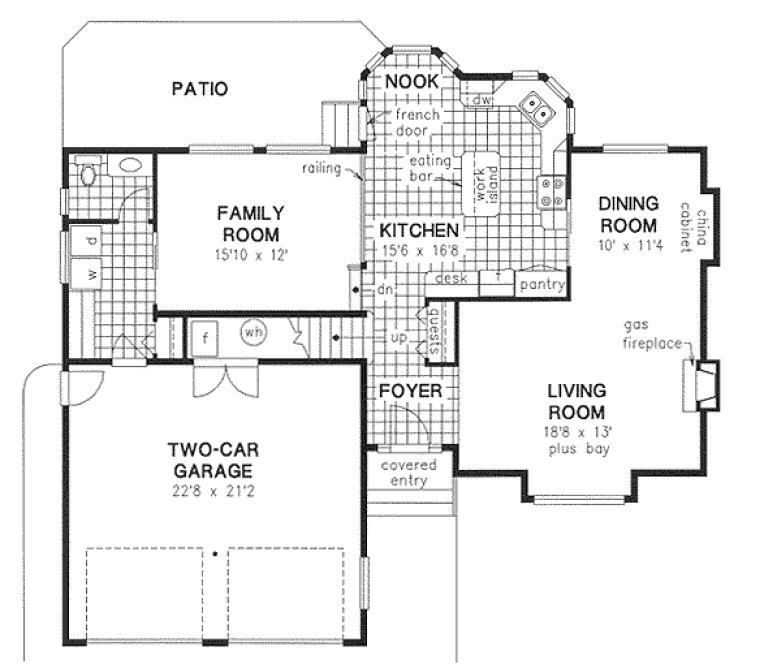 Main Floor Plan for House Plan #135059