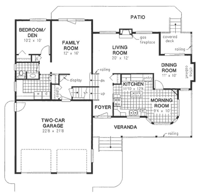 Main Floor Plan for House Plan #139059