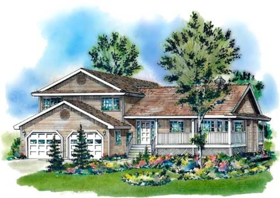 Full Rendering for House Plan #139059