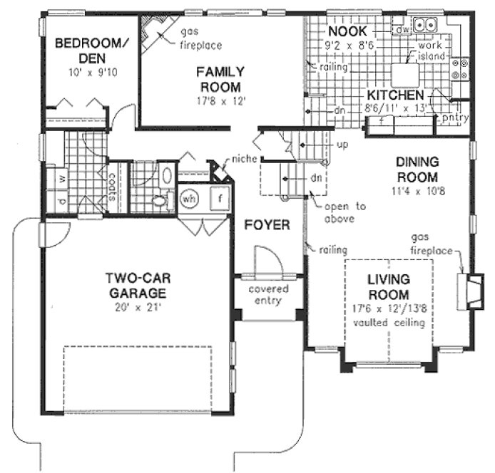 Main Floor Plan for House Plan #130359