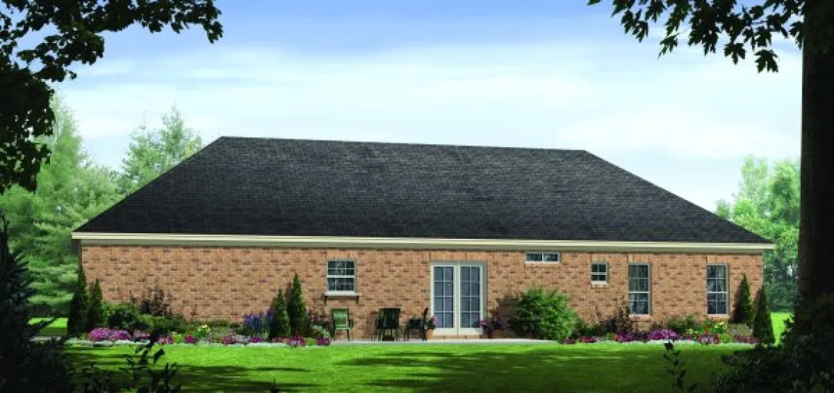 Rear Elevation for House Plan #210751