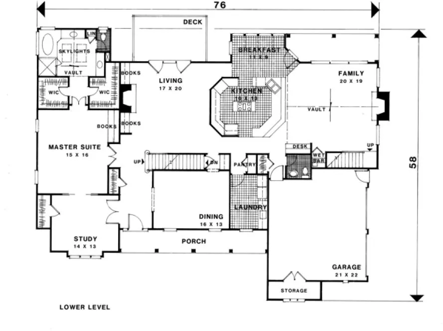 Main Floor Plan for House Plan #271093