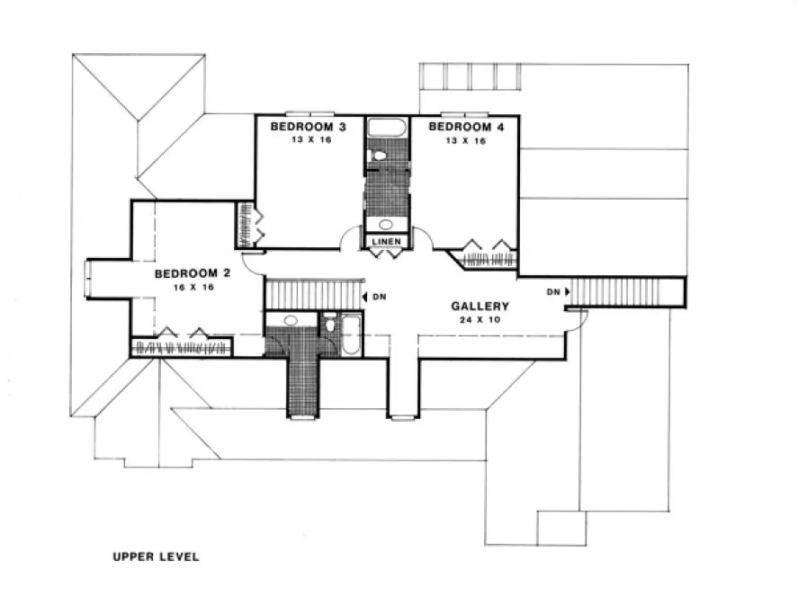 Second Floor Plan for House Plan #271093