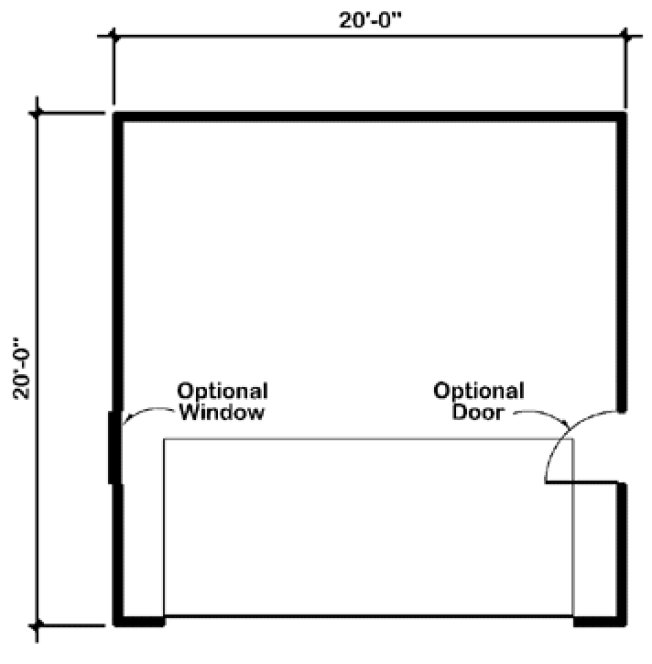 Main Floor Plan for House Plan #182060