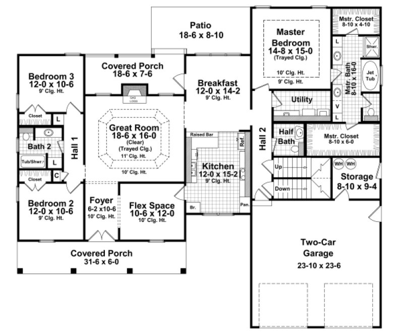 Main Floor Plan for House Plan #210602