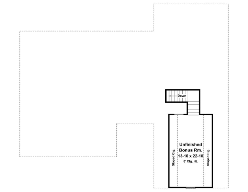 Second Floor Plan for House Plan #210602