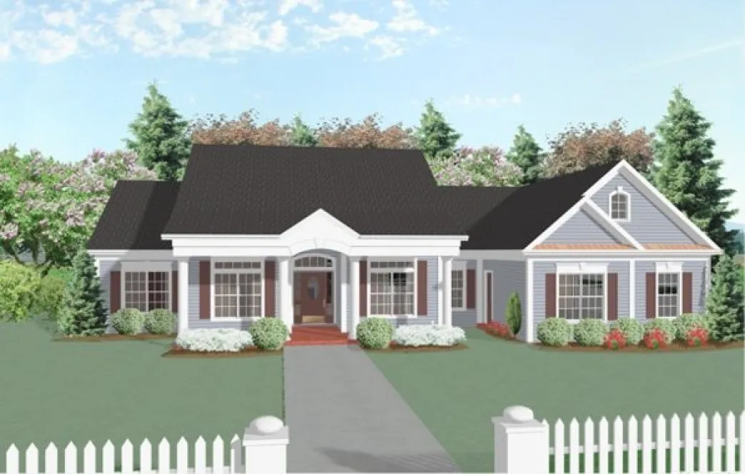 Full Rendering for House Plan #270202