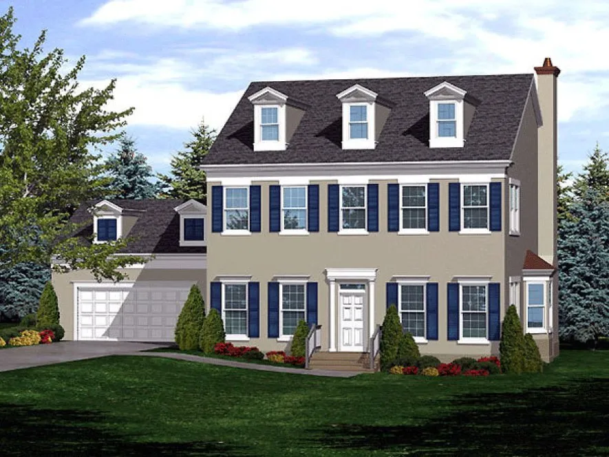 Full Rendering for House Plan #293001