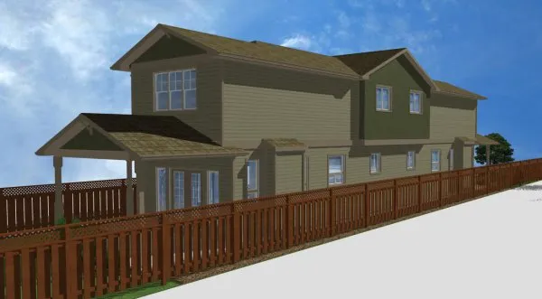 Highquality rendering for House Plan #195165