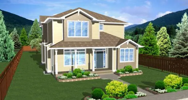 Full Rendering for House Plan #195160