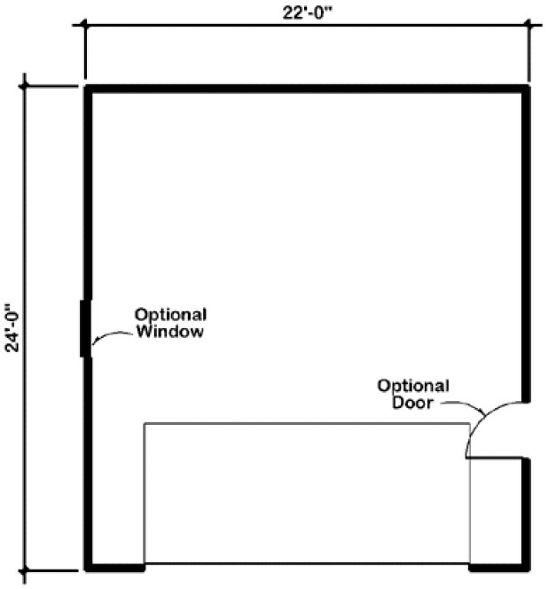 Main Floor Plan for House Plan #184006