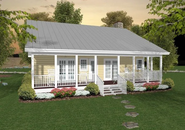 Rear Elevation for House Plan #276090