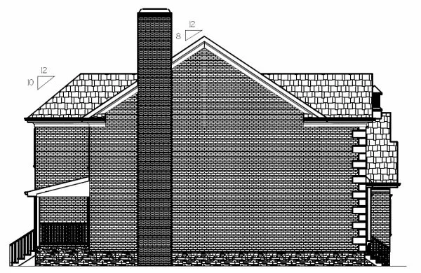 Right Elevation for House Plan #279062