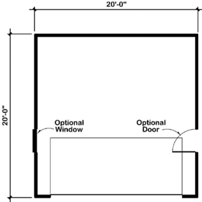 Main Floor Plan for House Plan #185060