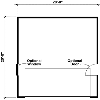 Main Floor Plan for House Plan #185060