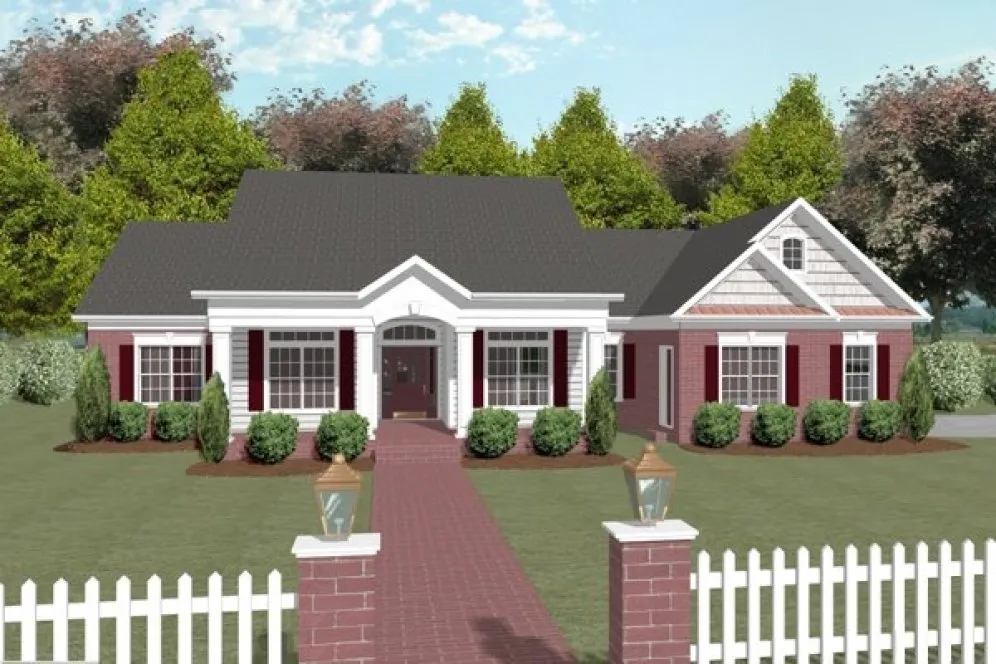 Full Rendering for House Plan #279112