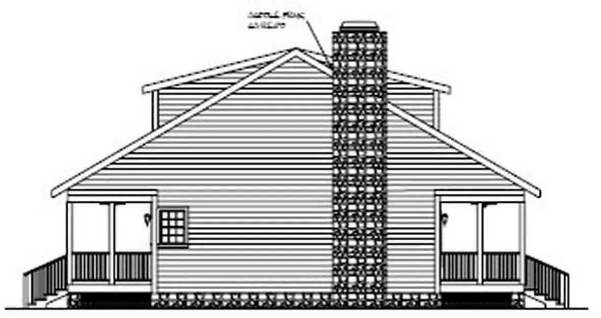 Left Elevation for House Plan #272131