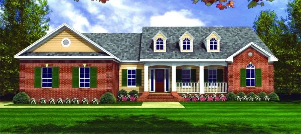 Full Rendering for House Plan #211071