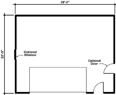 Main Floor Plan for House Plan #186006