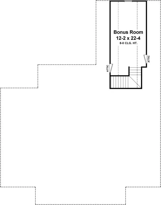 Attic Plan for House Plan #218881
