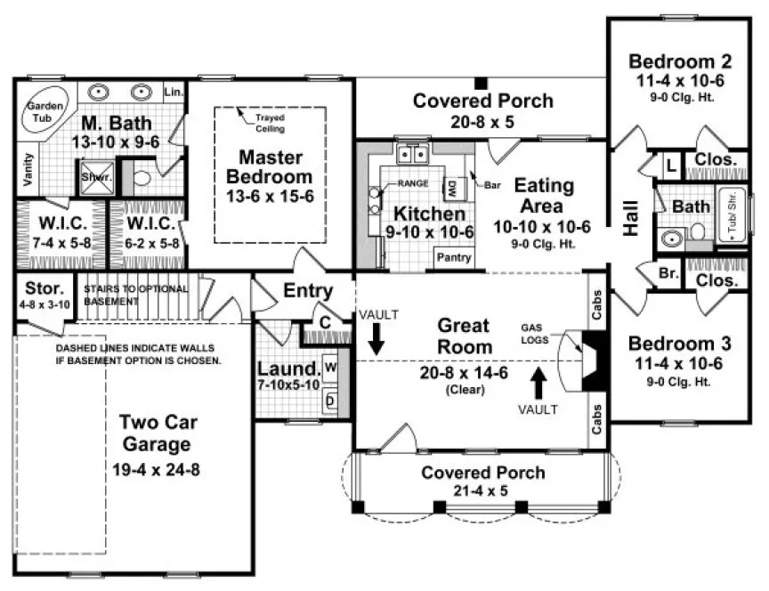 Main Floor Plan for House Plan #218051