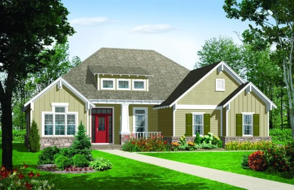 Full Rendering for House Plan #215561