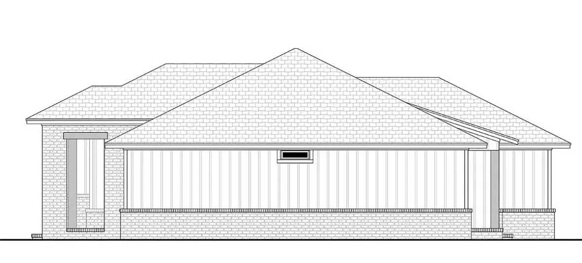 Right Elevation for House Plan #303881
