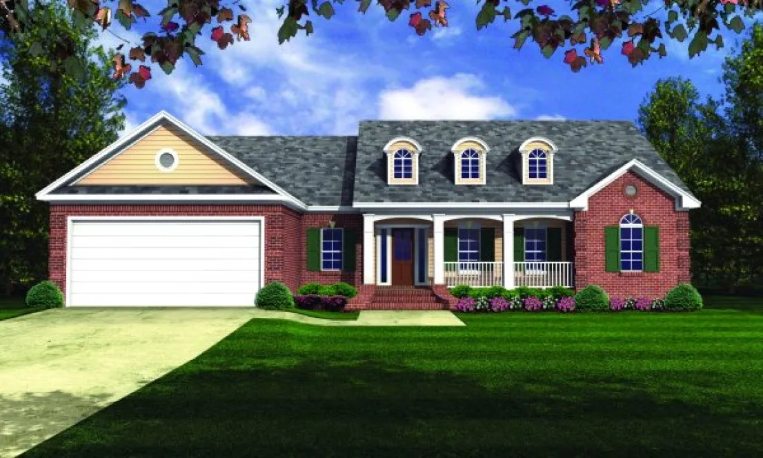 Full Rendering for House Plan #215681