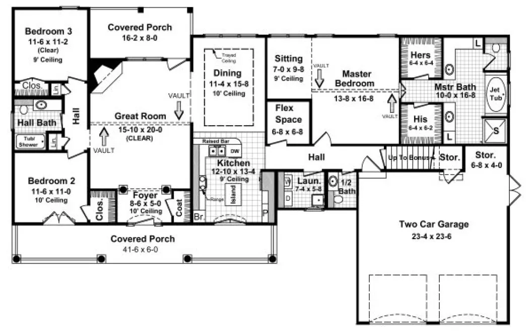 Main Floor Plan for House Plan #214002
