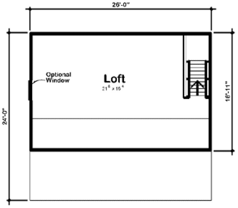 Second Floor Plan for House Plan #188806