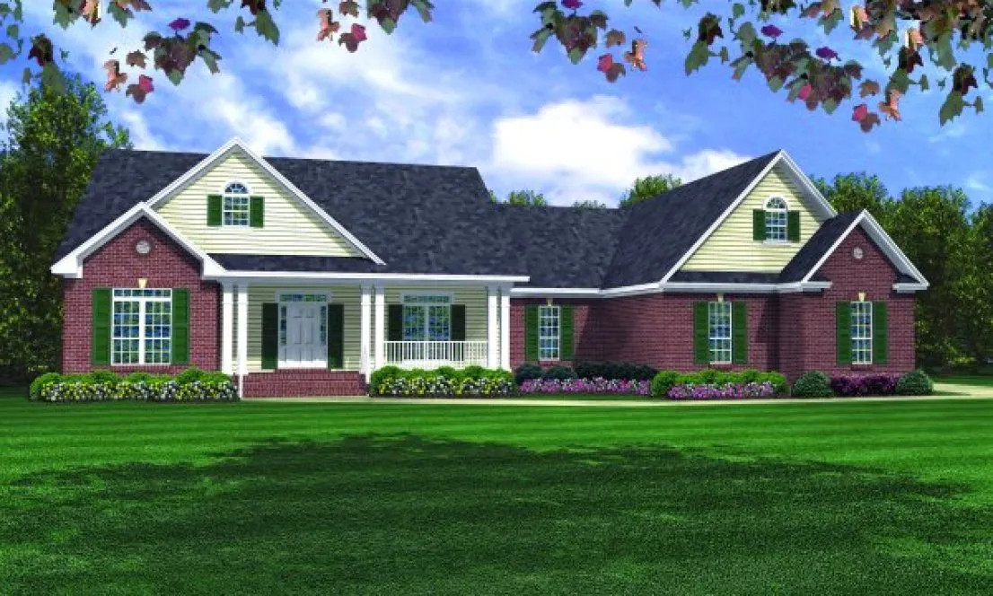 Full Rendering for House Plan #210022