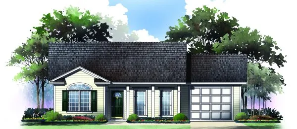Full Rendering for House Plan #211001