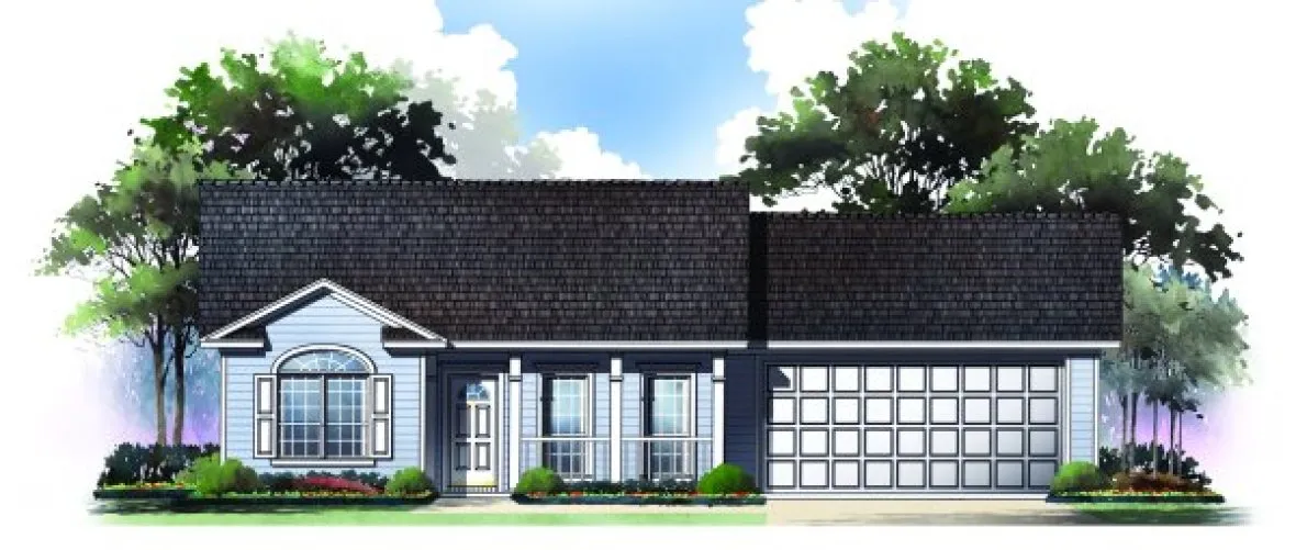 Full Rendering for House Plan #212001