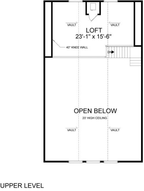 Attic Plan for House Plan #273161