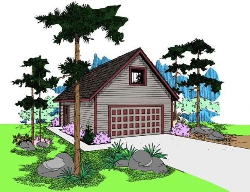 Full Rendering for House Plan #161804