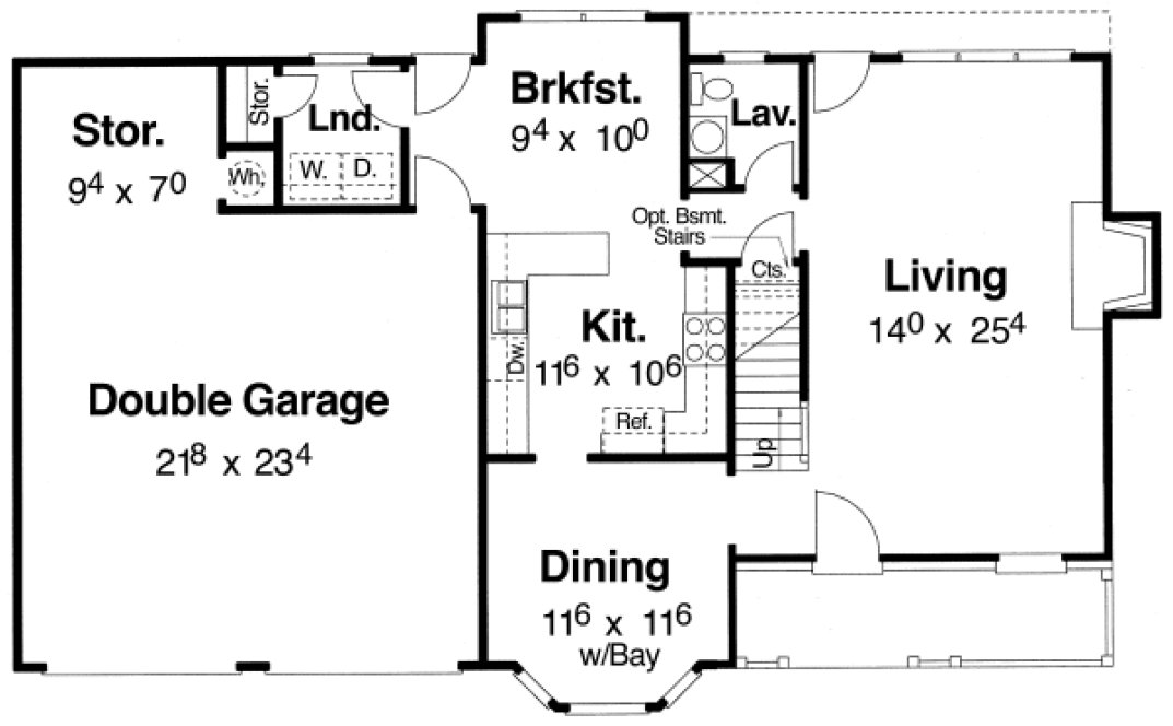 Main Floor Plan for House Plan #125732