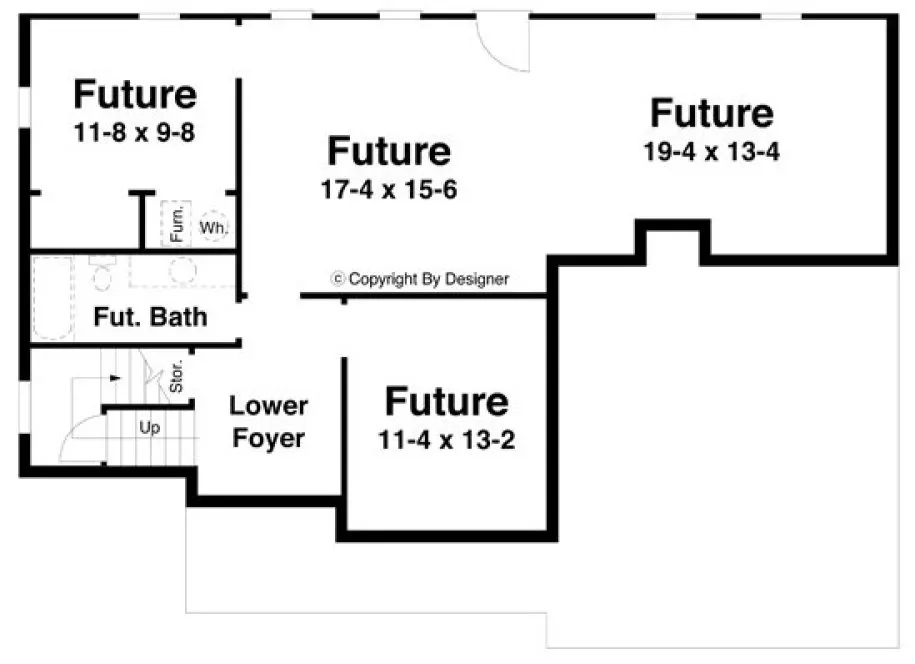 Basement Plan for House Plan #123842